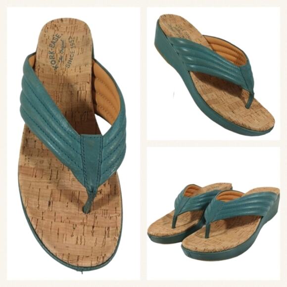 Kork-Ease Madison Wedge Sandals EUC $130 Size 9M  #S2675 - Picture 1 of 12
